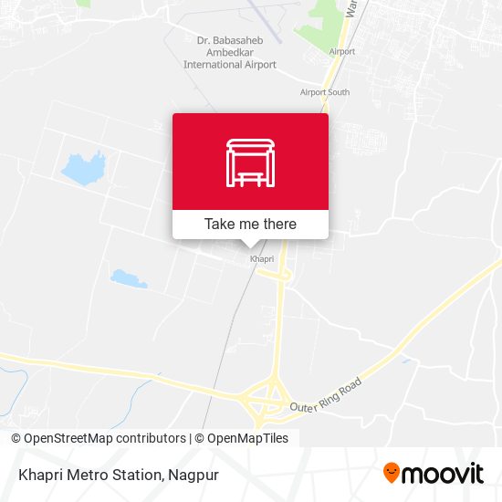 Khapri Metro Station map