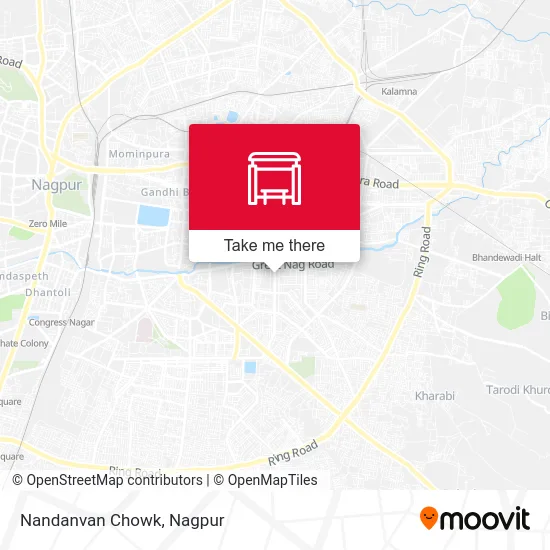 Nandanvan Chowk map