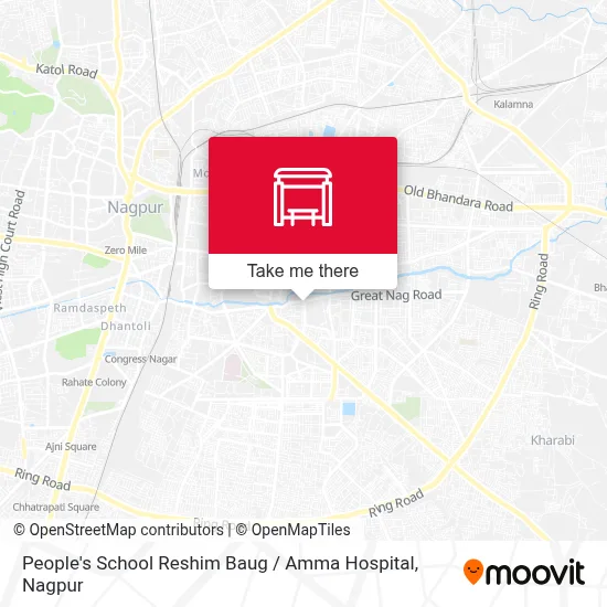Lokanchi School Reshim Baug / Amma Hospital map