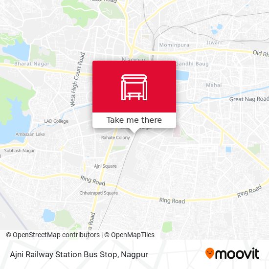 Ajni Railway Station Bus Stop map