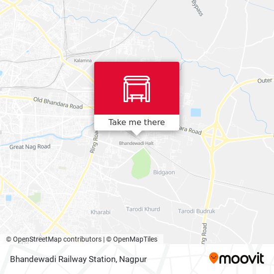 Bhandewadi Railway Station map