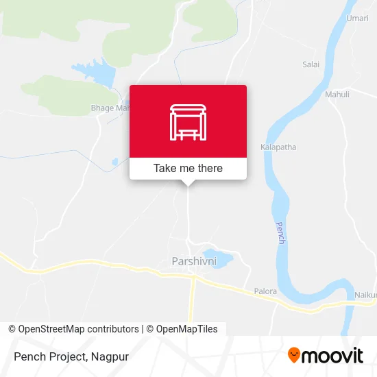 Pench Project map