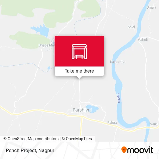 Pench Project map