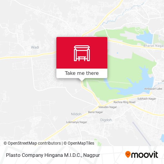 Plasto Company Hingana M.I.D.C. map