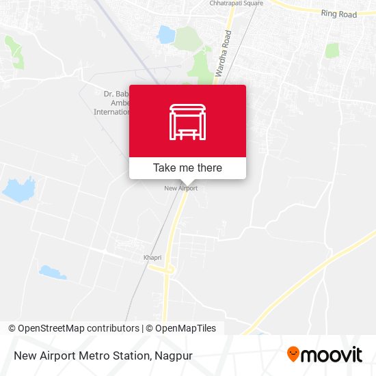 New Airport Metro Station map