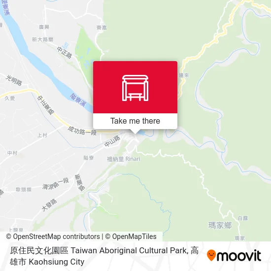 原住民文化園區 Taiwan Aboriginal Cultural Park map
