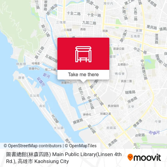 圖書總館(林森四路) Main Public Library(Linsen 4th Rd.)地圖