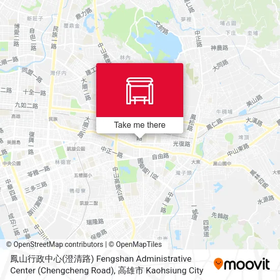 鳳山行政中心(澄清路) Fengshan Administrative Center (Chengcheng Road)地圖