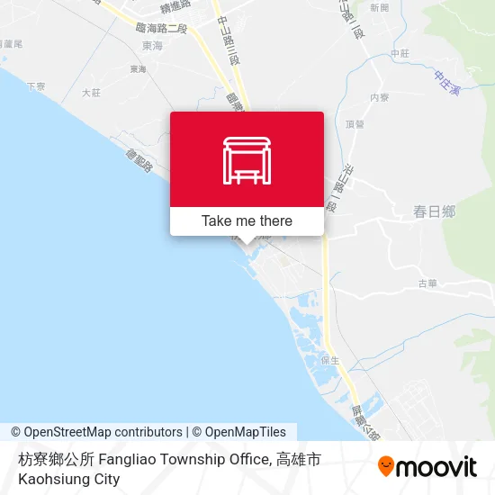 枋寮鄉公所 Fangliao Township Office map