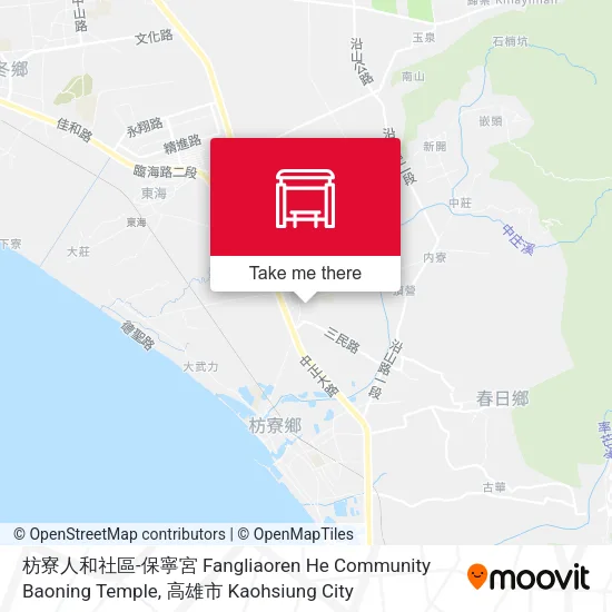 枋寮人和社區-保寧宮 Fangliaoren He Community Baoning Temple地圖