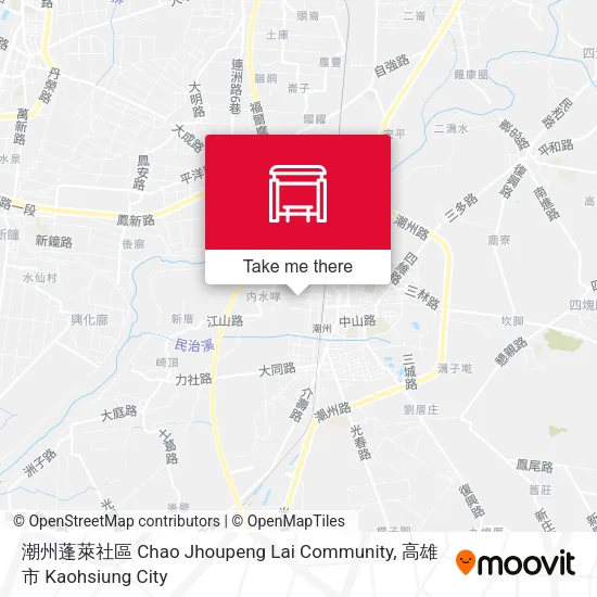 潮州蓬萊社區 Chao Jhoupeng Lai Community地圖
