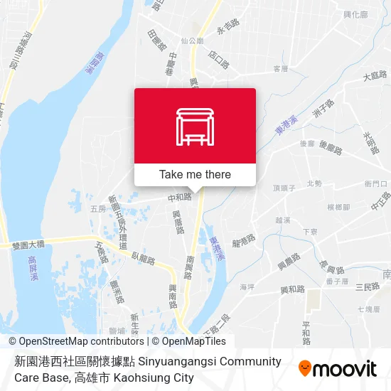 新園港西社區關懷據點 Sinyuangangsi Community Care Base地圖