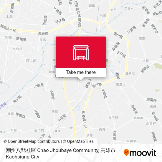 潮州八爺社區 Chao Jhoubaye  Community地圖