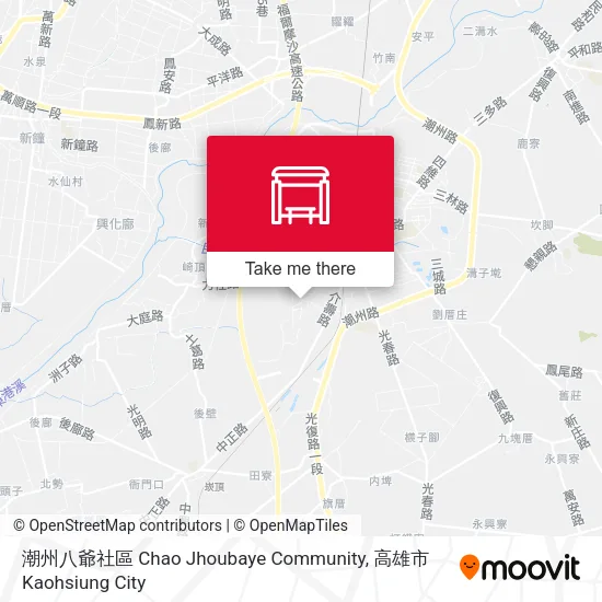 潮州八爺社區 Chao Jhoubaye  Community地圖