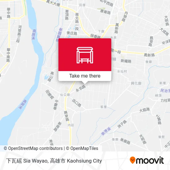 下瓦磘 Sia Wayao map