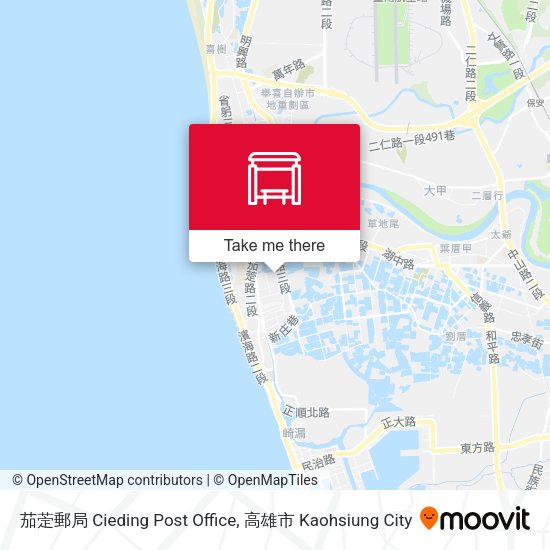 茄萣郵局 Cieding Post Office map
