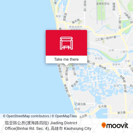 茄萣區公所(濱海路四段) Jiading District Office(Binhai Rd. Sec. 4)地圖