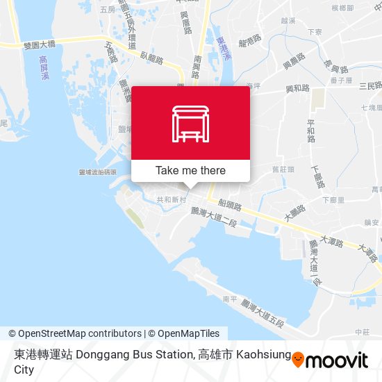 東港轉運站 Donggang Bus Station map