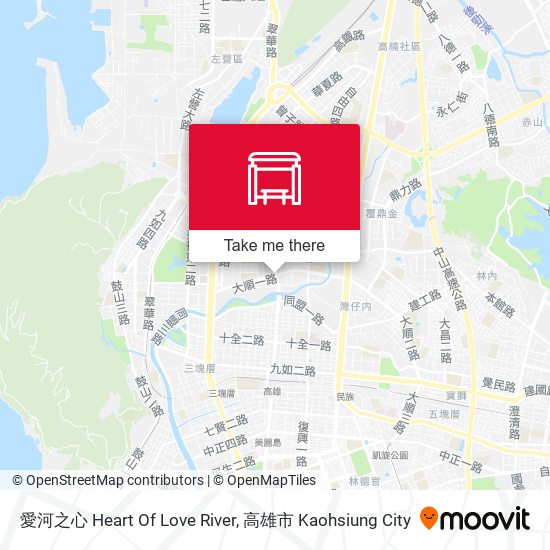 愛河之心 Heart Of Love River map