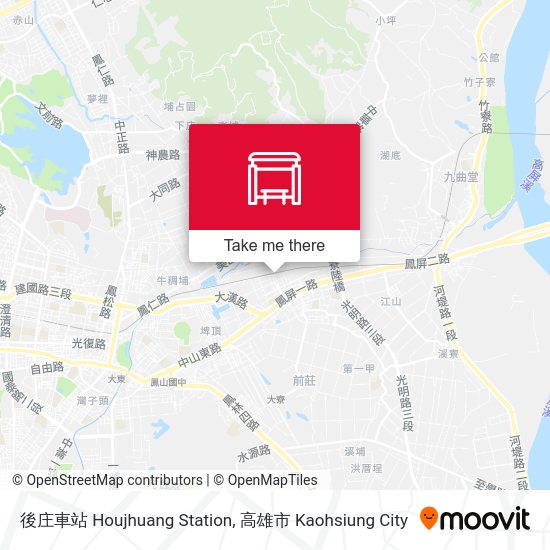 後庄車站 Houjhuang Station地圖