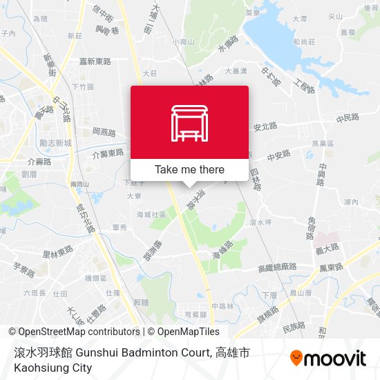 滾水羽球館 Gunshui Badminton Court map