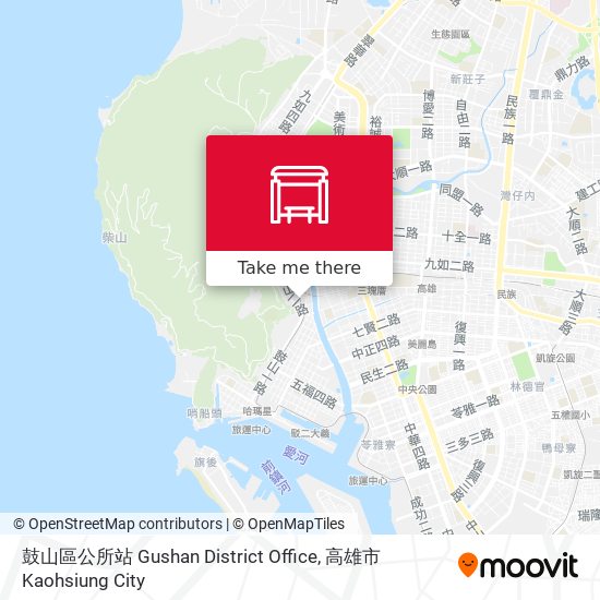 鼓山區公所站 Gushan District Office map