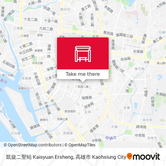 凱旋二聖站 Kaisyuan Ersheng map