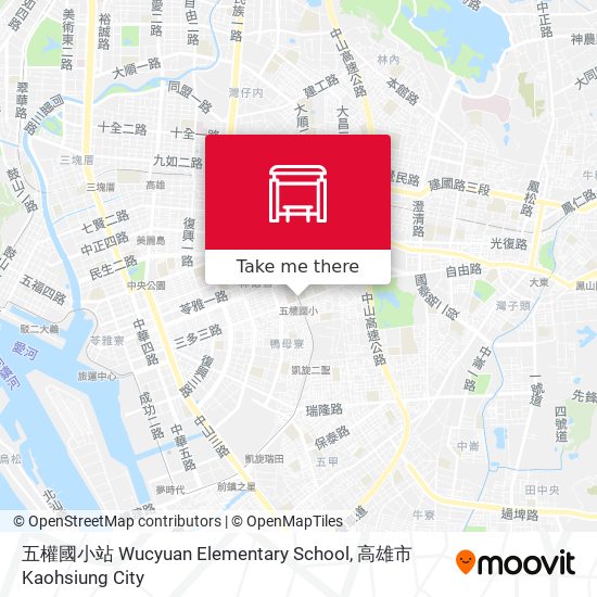 五權國小站 Wucyuan Elementary School map