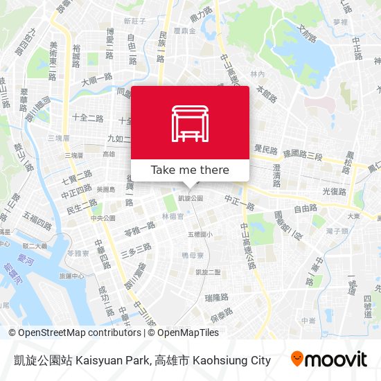 凱旋公園站 Kaisyuan Park map