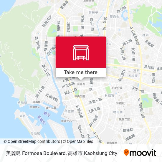 美麗島 Formosa Boulevard map