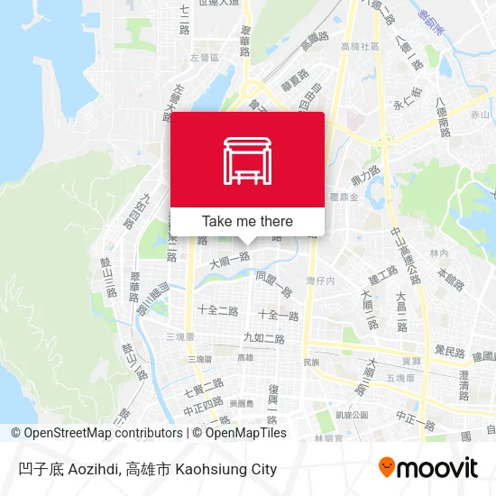 凹子底 Aozihdi map