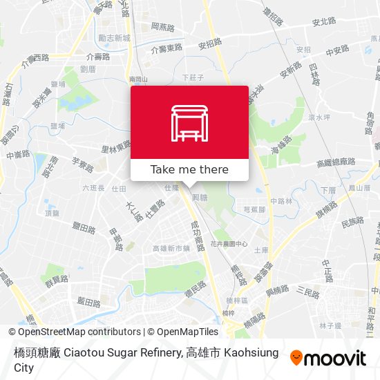 橋頭糖廠 Ciaotou Sugar Refinery map