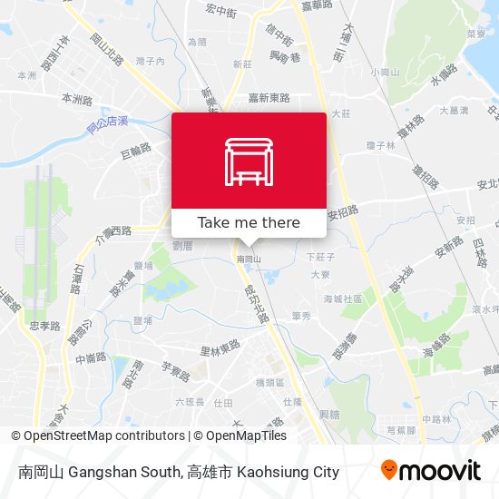 南岡山 Gangshan South map