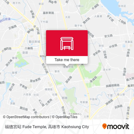 福德宮站 Fude Temple map