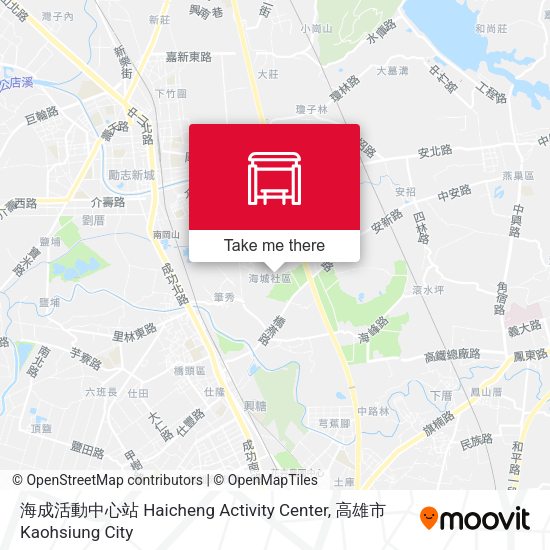 海成活動中心站 Haicheng Activity Center map