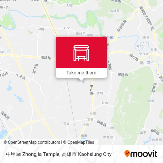中甲廟 Zhongjia Temple map