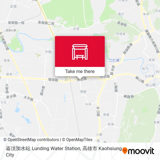 崙頂加水站 Lunding Water Station map
