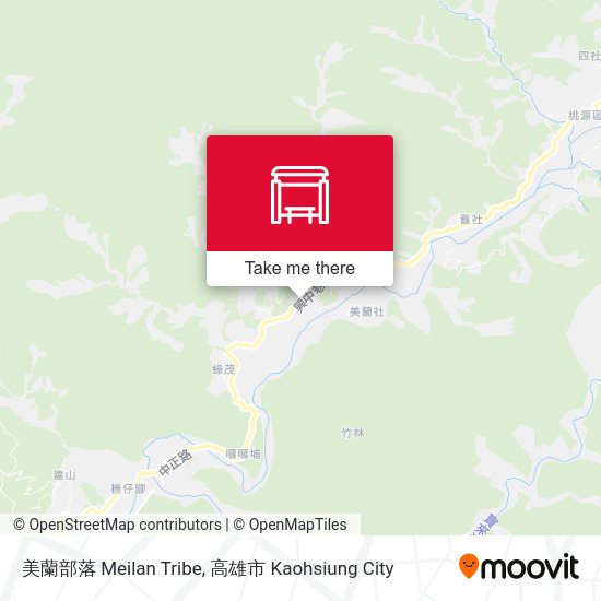 美蘭部落 Meilan Tribe map