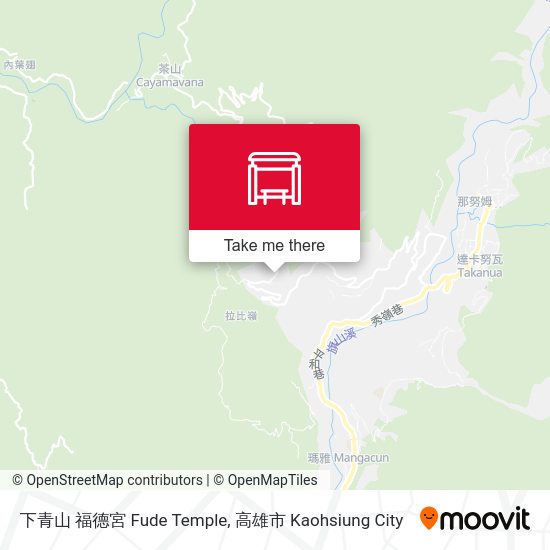 下青山 福德宮 Fude Temple map