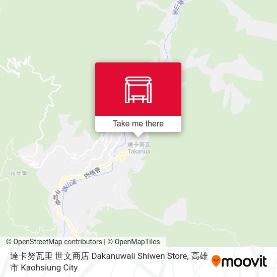 達卡努瓦里 世文商店 Dakanuwali Shiwen Store map