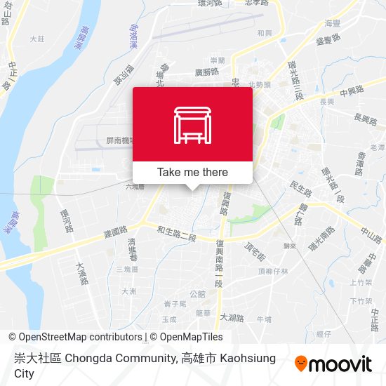 崇大社區 Chongda Community map