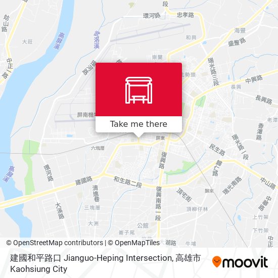 建國和平路口 Jianguo-Heping Intersection map