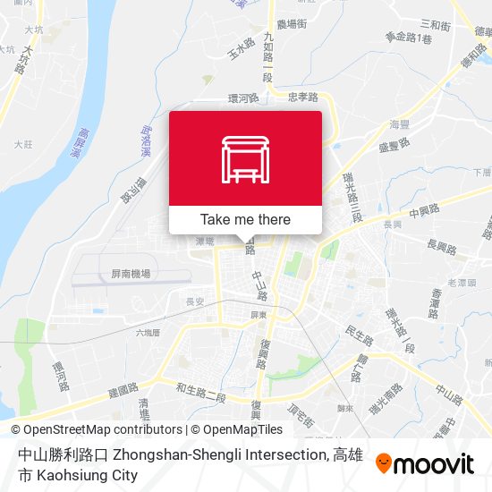 中山勝利路口 Zhongshan-Shengli Intersection地圖
