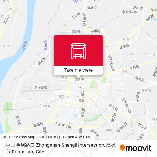 中山勝利路口 Zhongshan-Shengli Intersection map