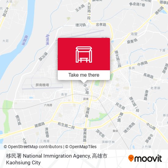 移民署 National Immigration Agency地圖