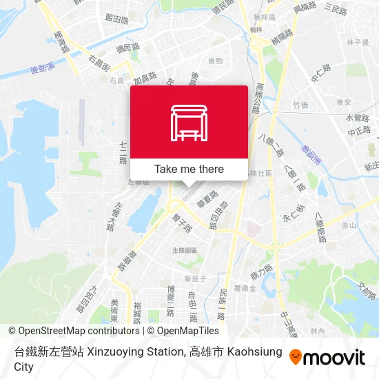 台鐵新左營站 Xinzuoying Station地圖