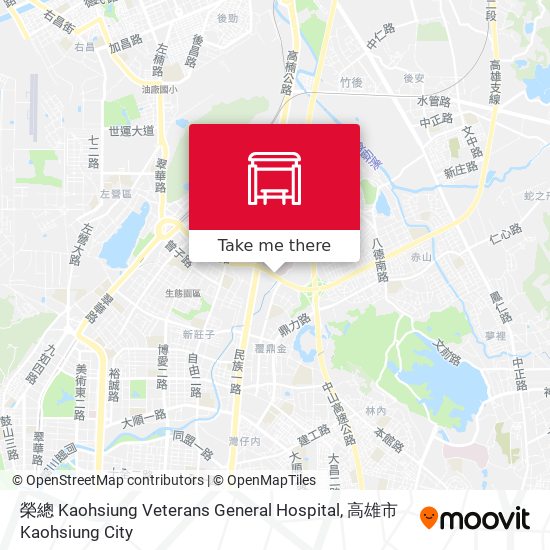 榮總 Kaohsiung Veterans General Hospital map