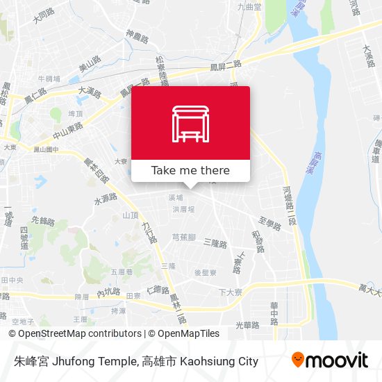 朱峰宮 Jhufong Temple map