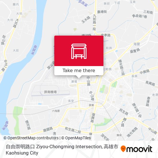 自由崇明路口 Ziyou-Chongming Intersection map