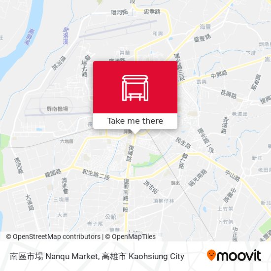 南區市場 Nanqu Market map
